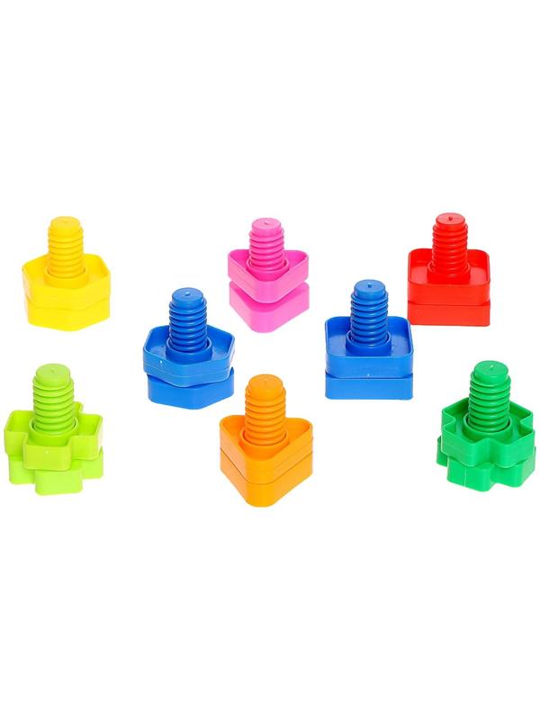 Конструктор «Болты и гайки», 10 карточек, зверята