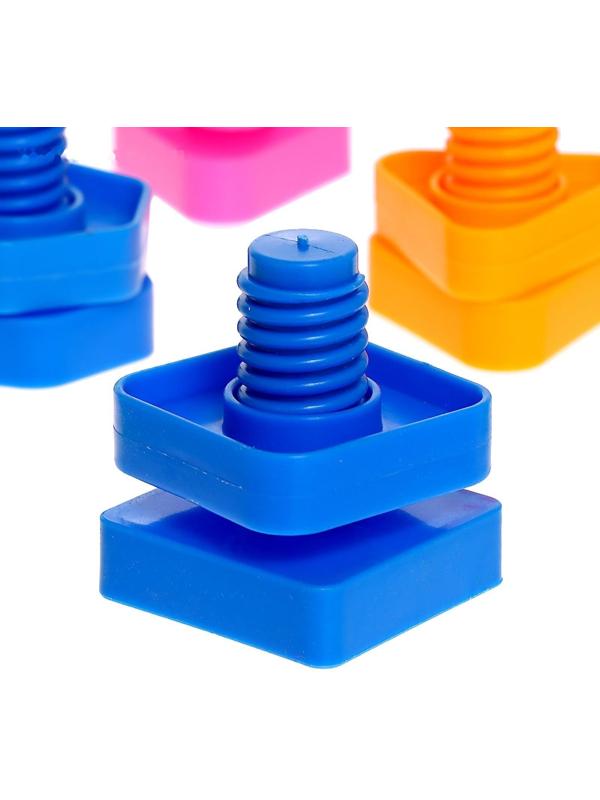 Конструктор «Болты и гайки», 10 карточек, зверята