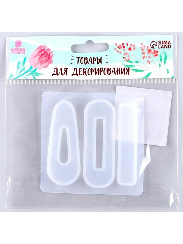 Форма силиконовая для эпоксидной смолы «Заколка» 3 вида заколки