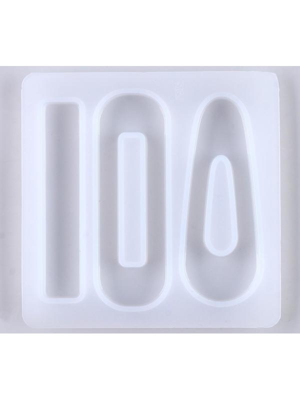 Форма силиконовая для эпоксидной смолы «Заколка» 3 вида заколки