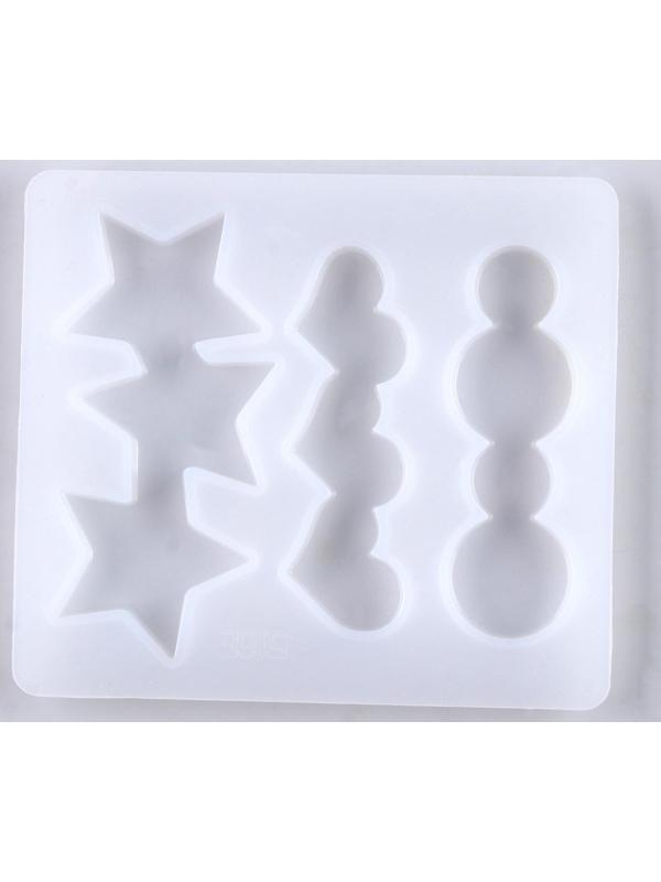 Форма силиконовая для эпоксидной смолы «Заколка» 3 вида заколки