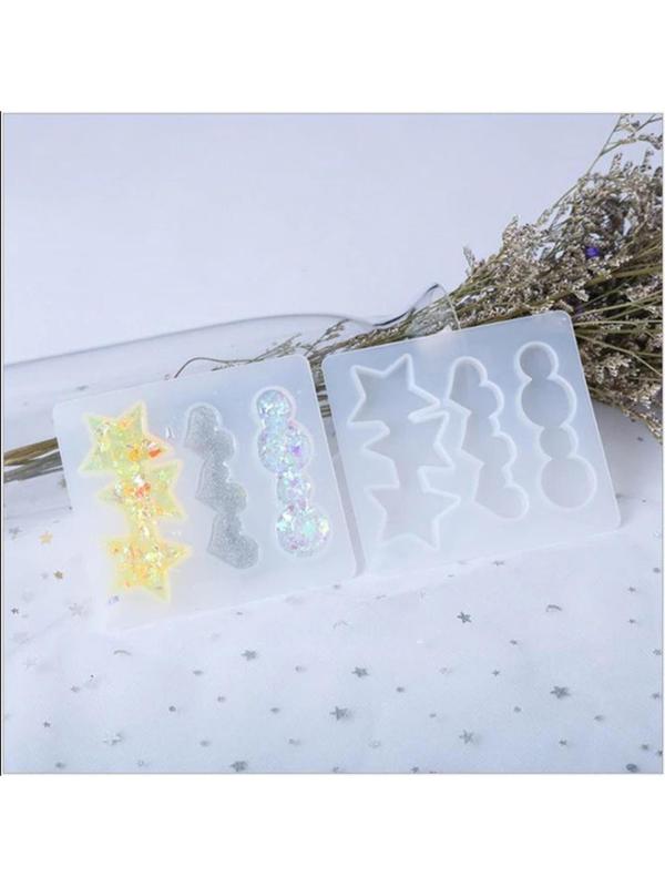 Форма силиконовая для эпоксидной смолы «Заколка» 3 вида заколки