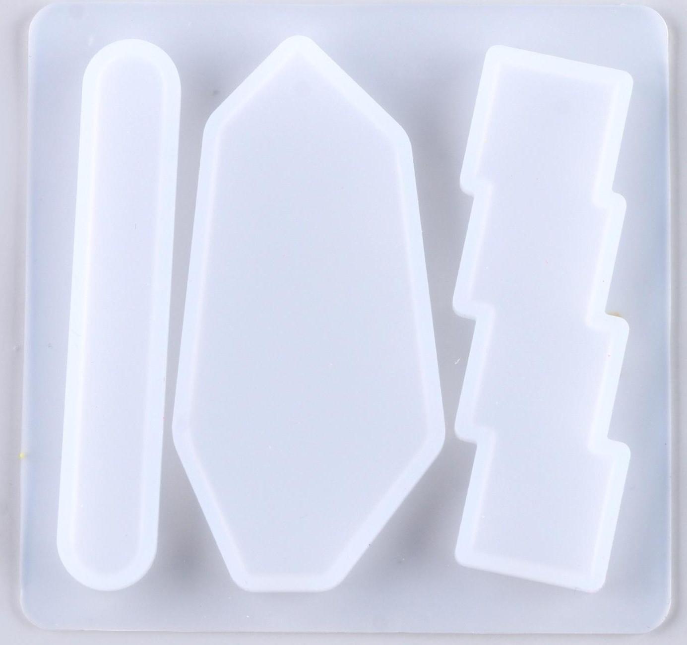 Форма силиконовая для эпоксидной смолы «Заколка» 3 вида заколки