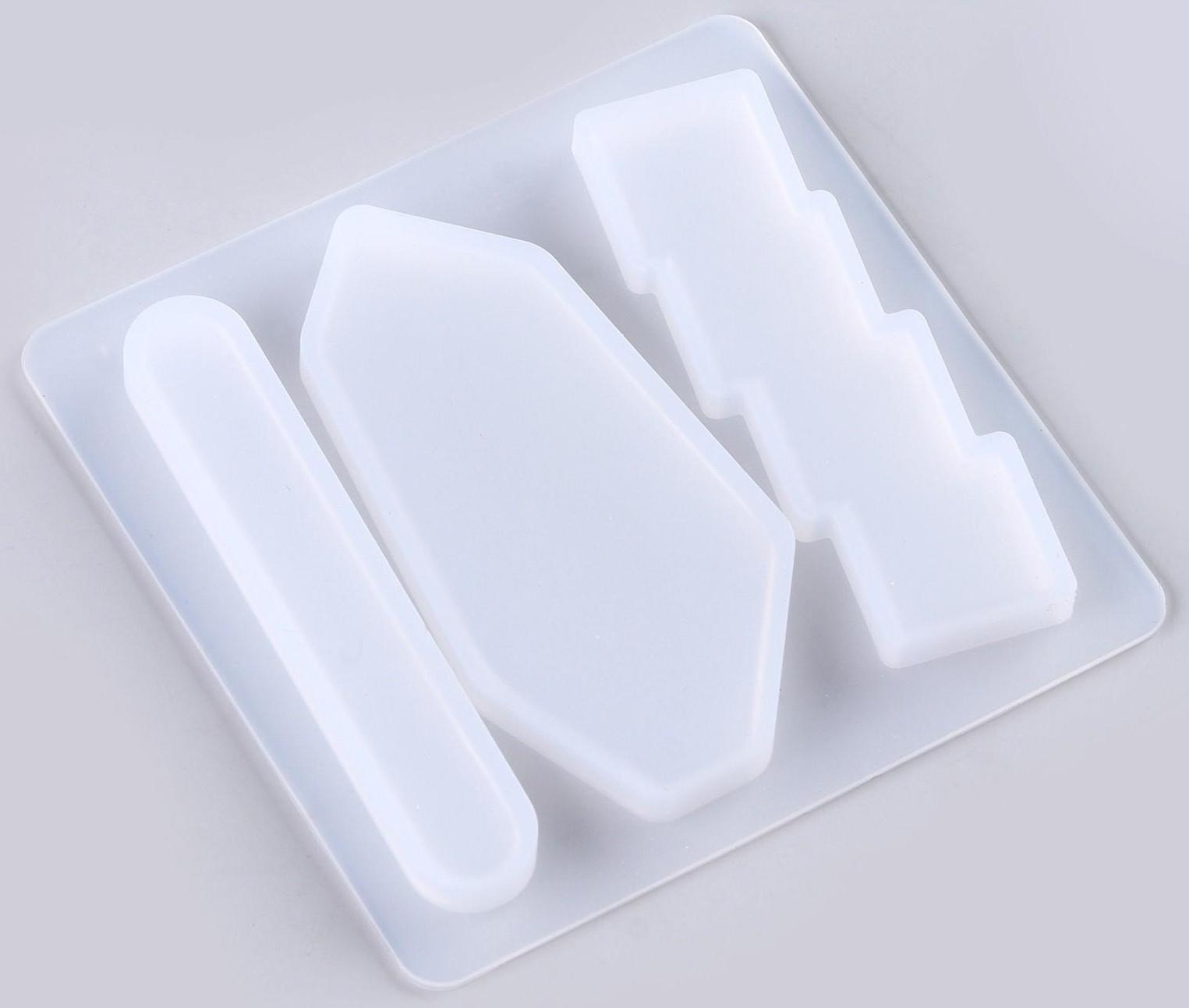 Форма силиконовая для эпоксидной смолы «Заколка» 3 вида заколки