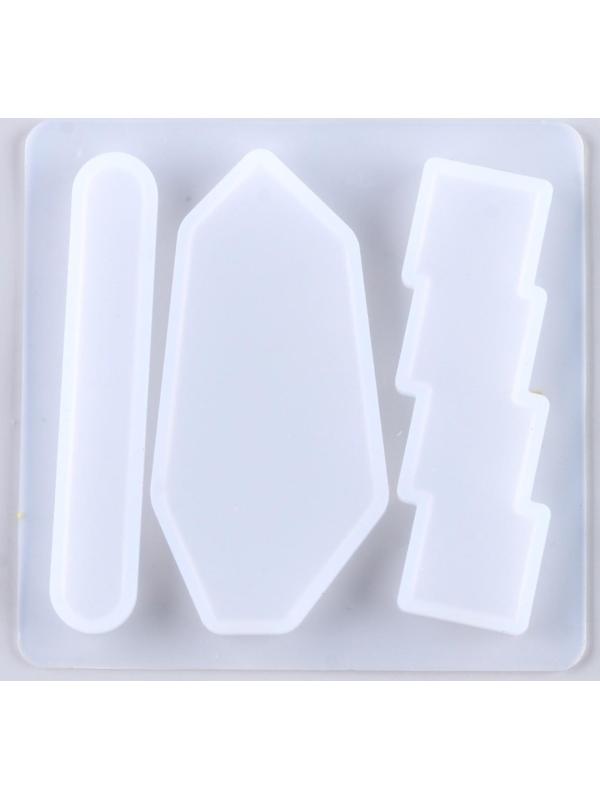 Форма силиконовая для эпоксидной смолы «Заколка» 3 вида заколки