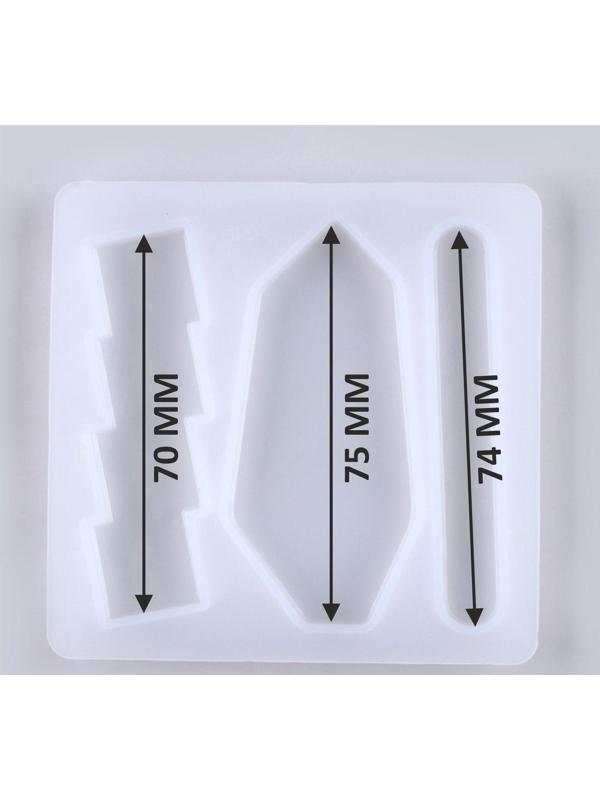 Форма силиконовая для эпоксидной смолы «Заколка» 3 вида заколки