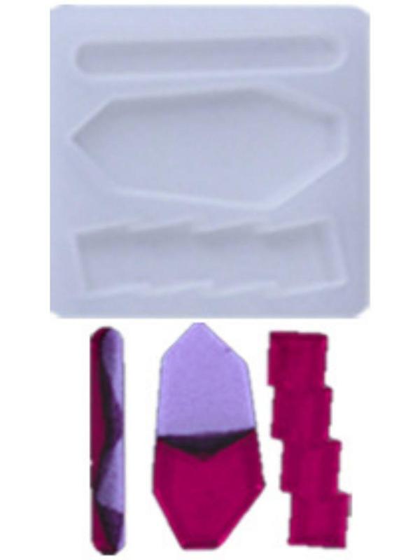 Форма силиконовая для эпоксидной смолы «Заколка» 3 вида заколки