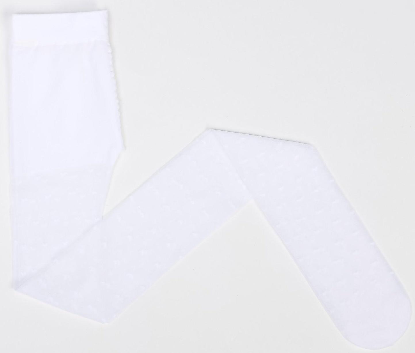 Колготки детские 40 ден, цвет белый, рост 104-110