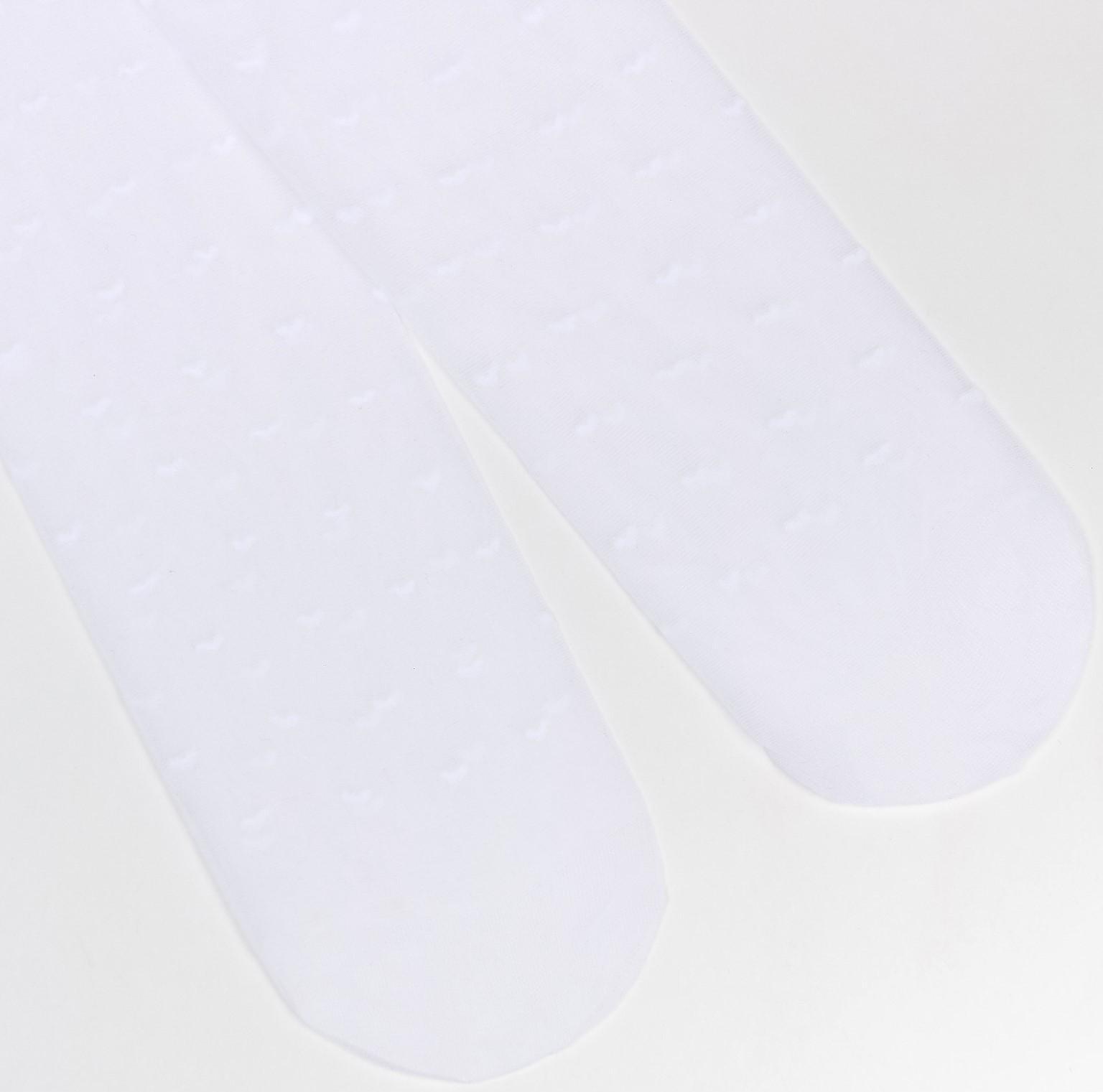 Колготки детские 40 ден, цвет белый, рост 104-110