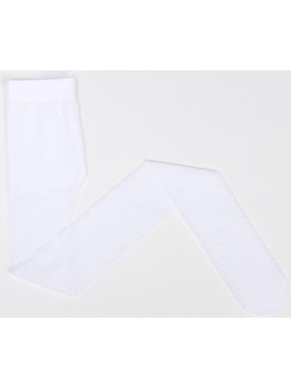 Колготки детские 40 ден, цвет белый, рост 104-110