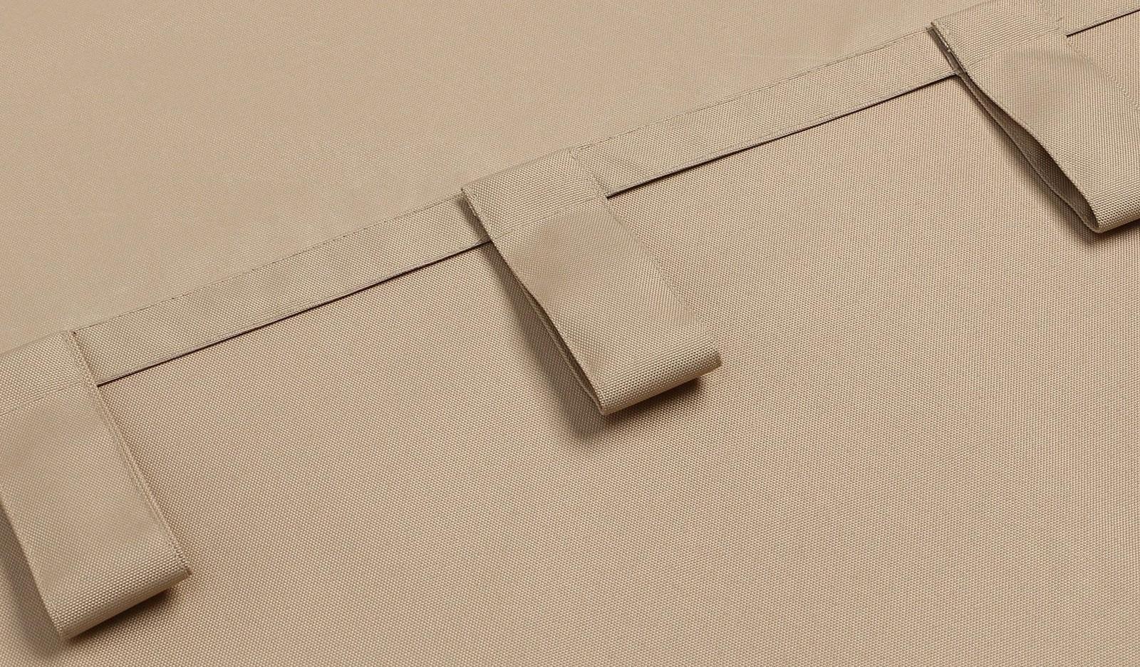 Портьера для террасы Этель 145х200см на липучках, цвет бежевый, оксфорд с ВМГО, 100 %п/э