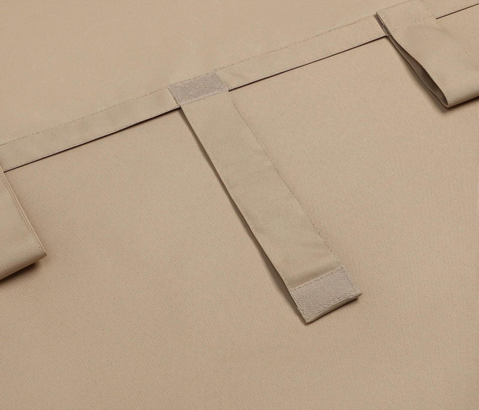 Портьера для террасы Этель 145х200см на липучках, цвет бежевый, оксфорд с ВМГО, 100 %п/э