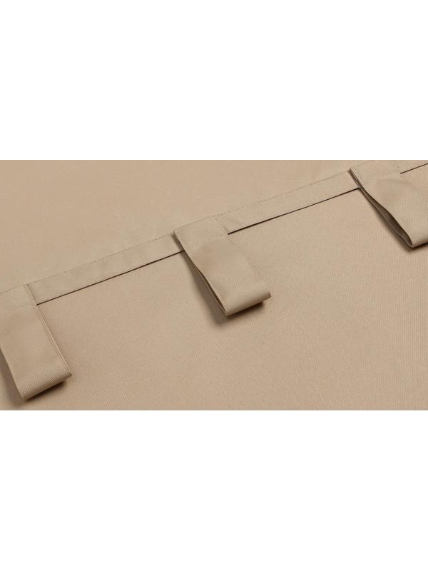 Портьера для террасы Этель 145х200см на липучках, цвет бежевый, оксфорд с ВМГО, 100 %п/э