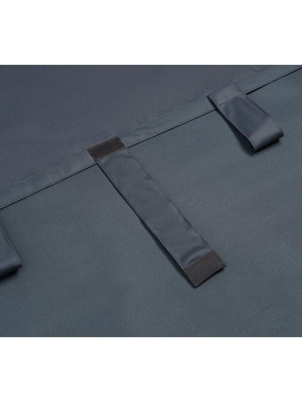 Портьера для террасы Этель 145х200см на липучках, цвет графит, оксфорд с ВМГО, 100% п/э