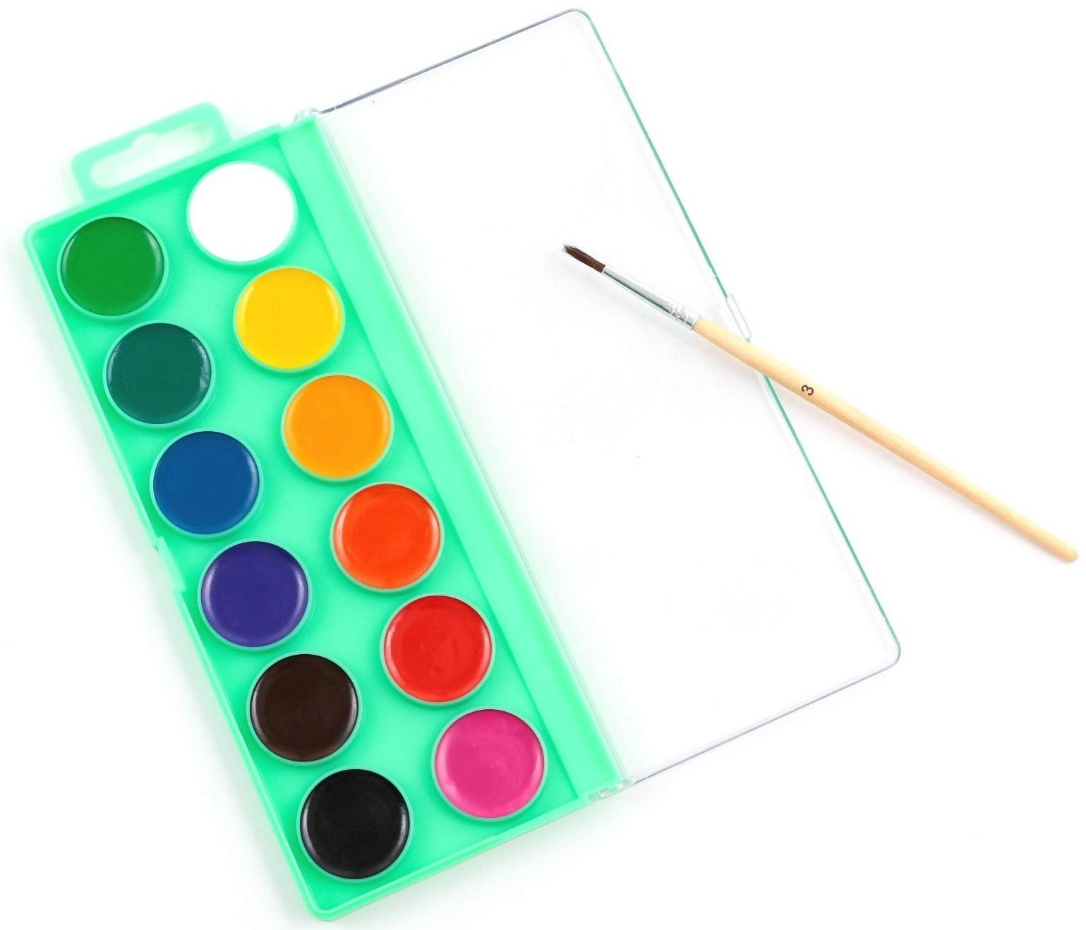 Раскраска акварелью с красками «Мои первые эскизы», А4