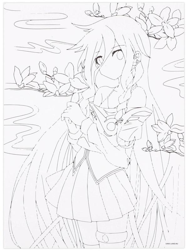 Раскраска акварелью с красками «Мои первые эскизы», А4