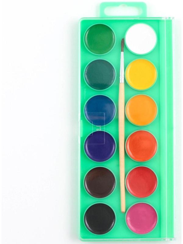 Раскраска акварелью с красками «Я рисую акварелью», А4