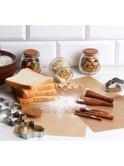 Бумага парафинированная, без печати, в листах, бурые 0,18 х 0,18 м