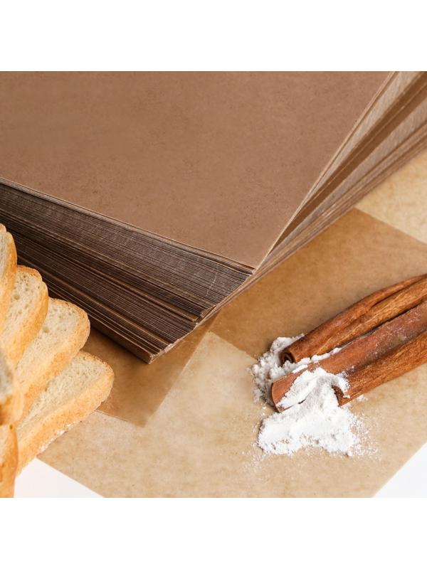 Бумага парафинированная, без печати, в листах, бурые 0,18 х 0,18 м