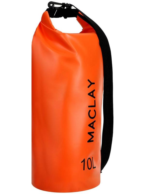 Гермомешок туристический Maclay 10L, 500D, цвет оранжевый