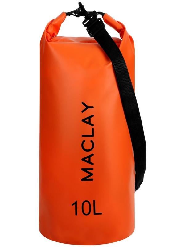 Гермомешок туристический Maclay 10L, 500D, цвет оранжевый