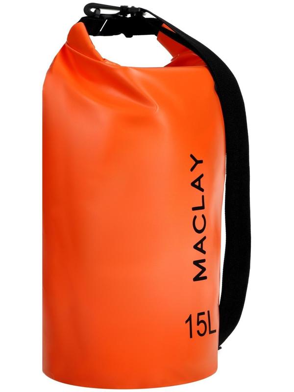 Гермомешок туристический Maclay 15L, 500D, цвет оранжевый