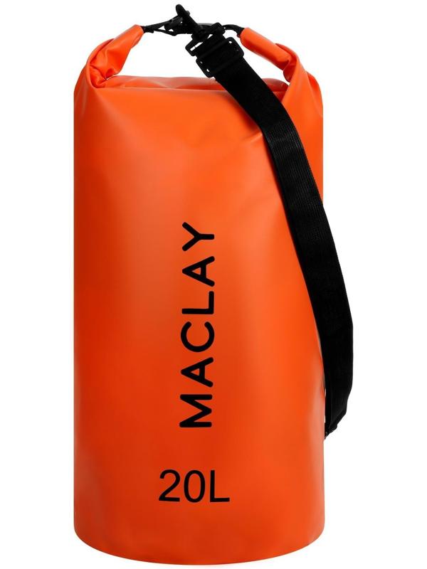 Гермомешок туристический Maclay 20L, 500D, цвет оранжевый