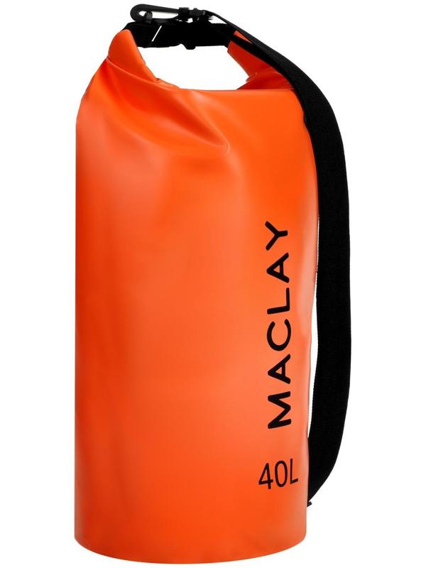 Гермомешок туристический Maclay 40L, 500D, цвет оранжевый