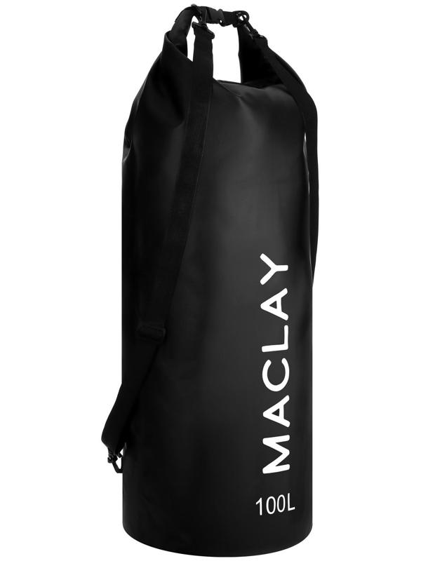 Гермомешок туристический Maclay 100L, 500D, цвет чёрный