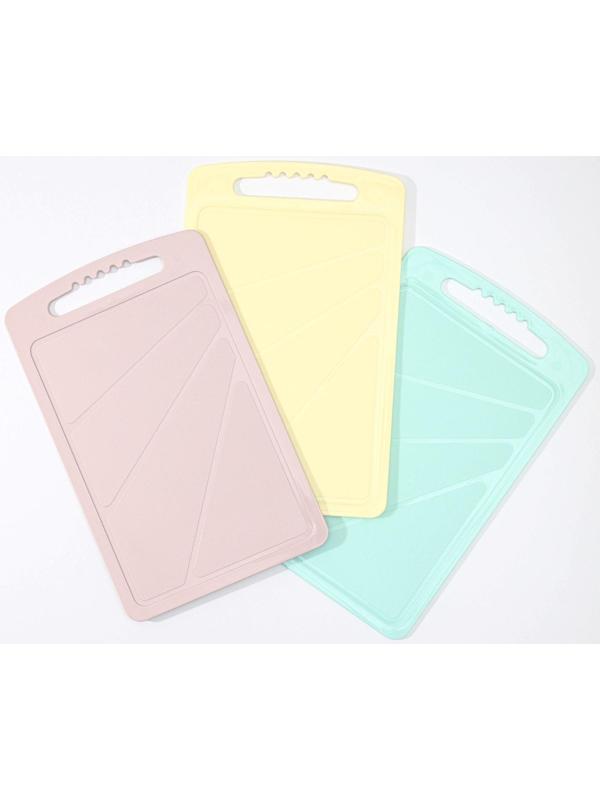 Набор досок разделочных на подставке, 3 шт, 32×20 см, цвет белый