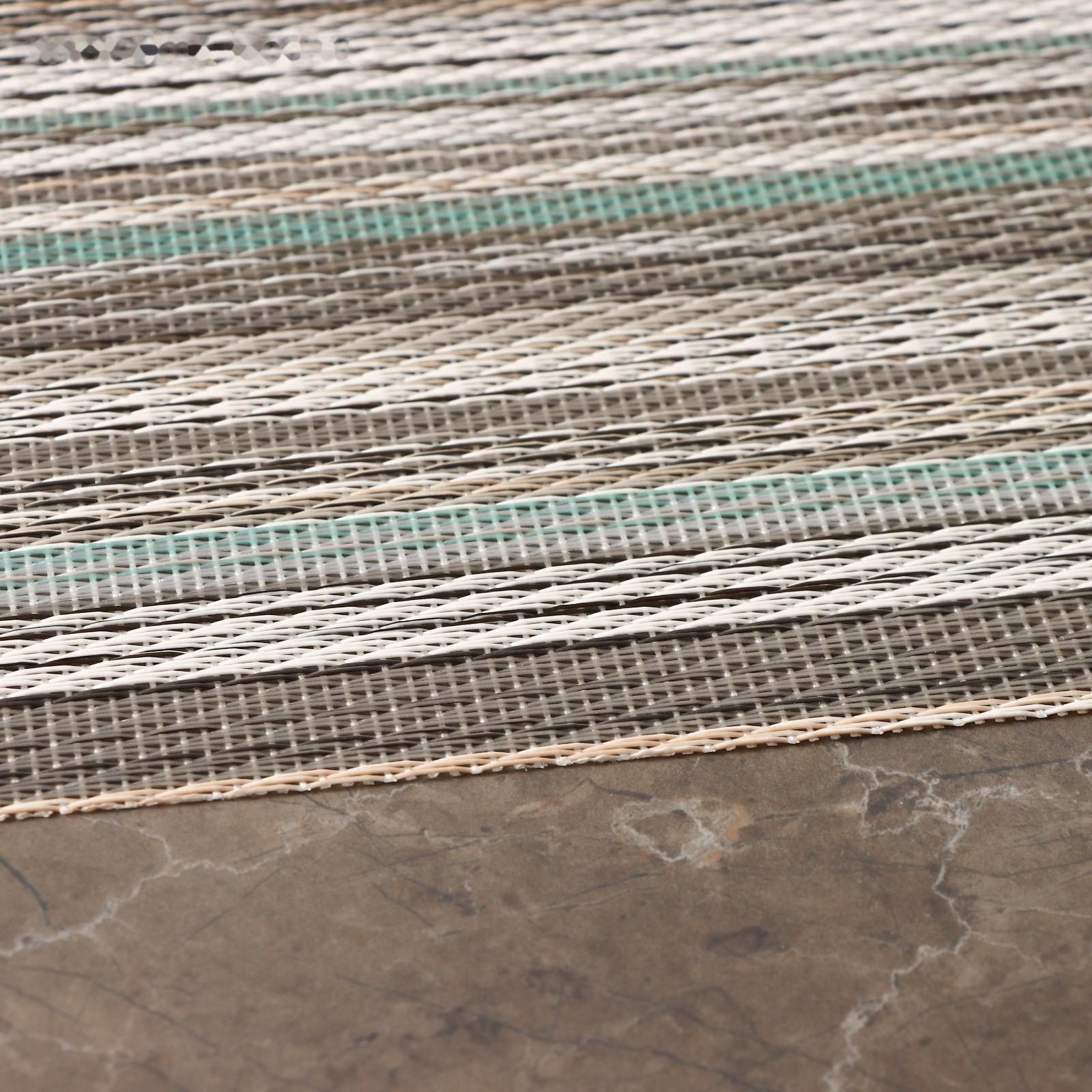 Набор салфеток сервировочных на стол Доляна «Дождь», 4 шт, 45×30 см, цвет бирюзово-белый