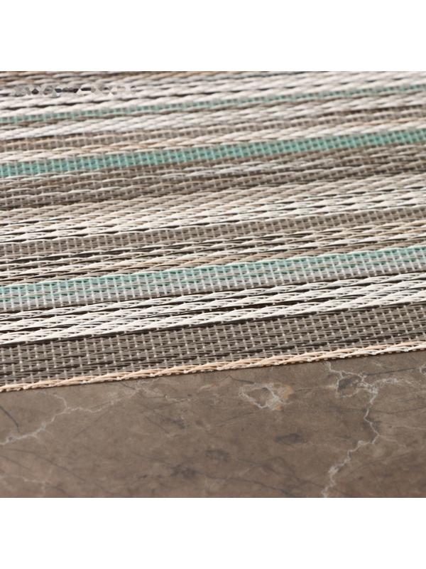 Набор салфеток сервировочных на стол Доляна «Дождь», 4 шт, 45×30 см, цвет бирюзово-белый