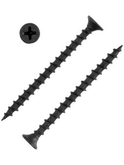 Саморез по дереву 4.8х102 мм, крупная резьба, фосфатированный, в упаковке 15 кг