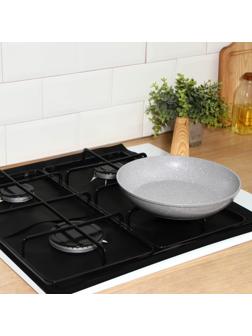 Защитное покрытие для газовой плиты Доляна, 4 шт, тефлон, цвет чёрный