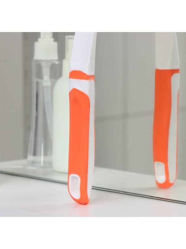 Водосгон с нескользящей ручкой Raccoon Orange, сгон силикон, 25×24 см