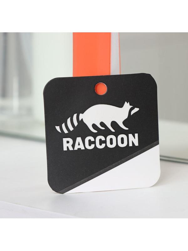 Водосгон с нескользящей ручкой Raccoon Orange, сгон силикон, 25×24 см