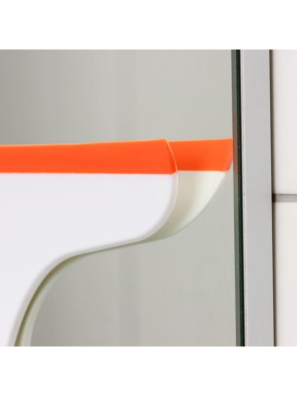 Водосгон с нескользящей ручкой Raccoon Orange, сгон силикон, 25×24 см