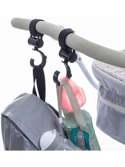 Крючок-вешалка (1 шт.), пластиковый на липучке, цвет черный