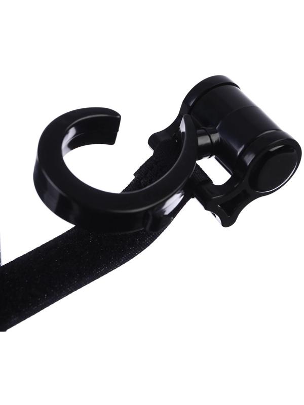 Крючок-вешалка (1 шт.), пластиковый на липучке, цвет черный