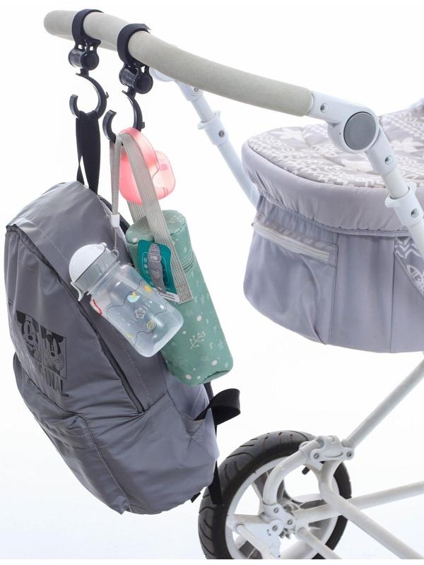 Крючок-вешалка (1 шт.), пластиковый на липучке, цвет черный