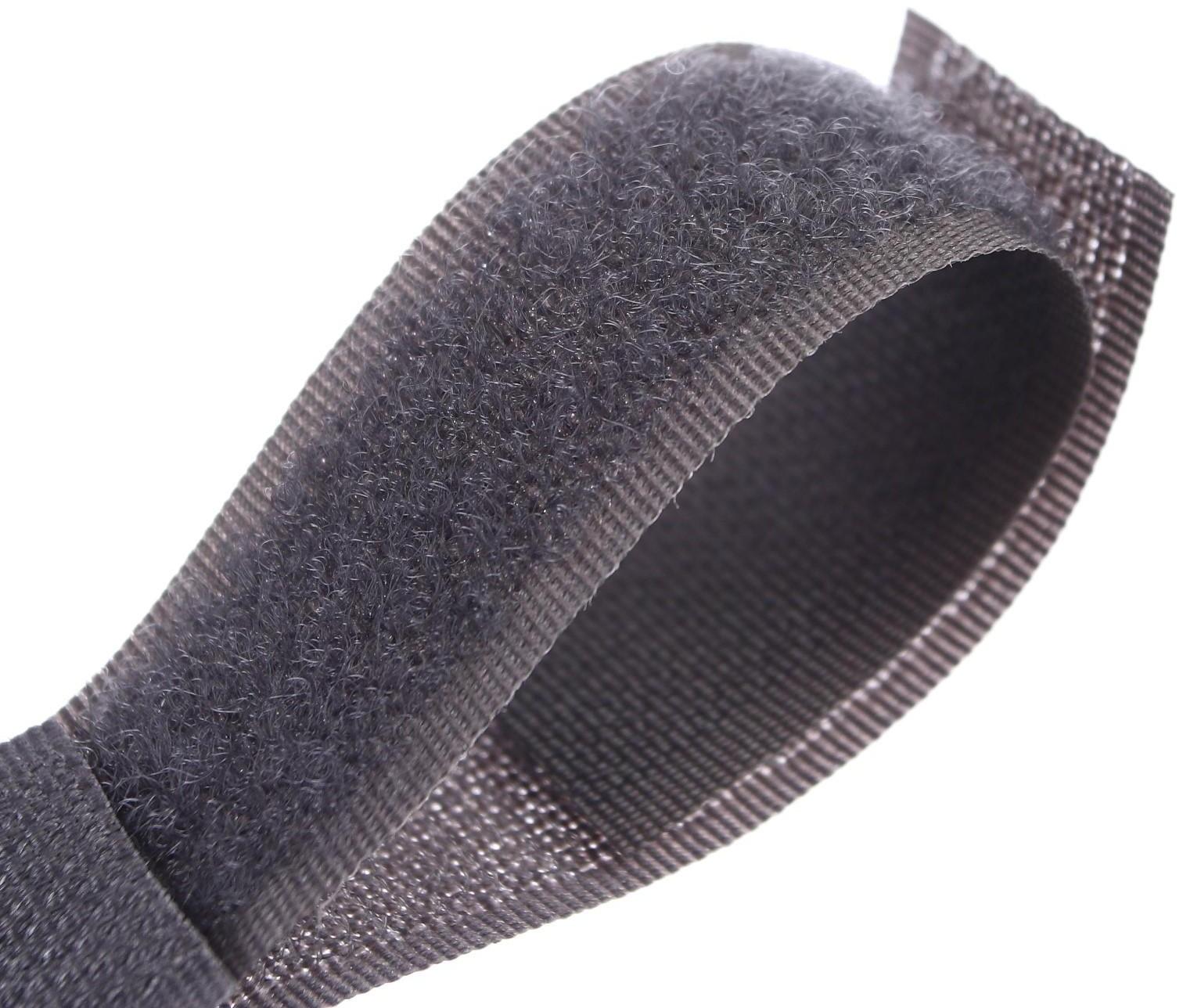 Крючок пластиковый для коляски на липучке, цвет серый