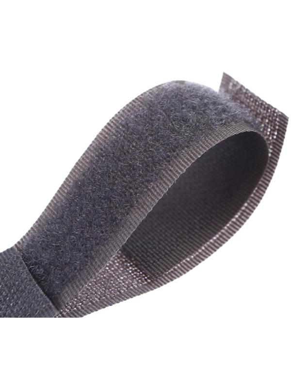 Крючок пластиковый для коляски на липучке, цвет серый