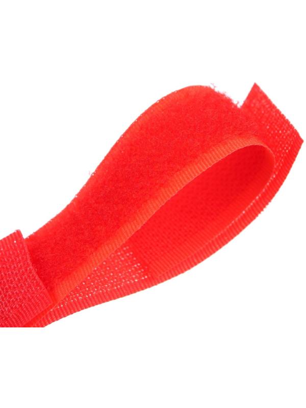 Крючок пластиковый для коляски на липучке, цвет красный