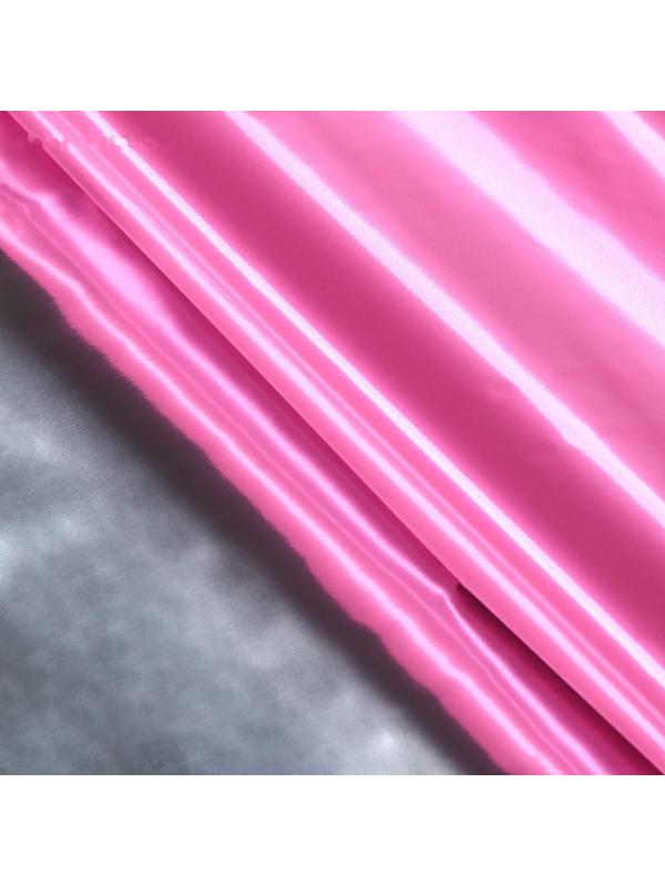 Полисилк двухсторонний Розовый + Серебро 1 х 20 м