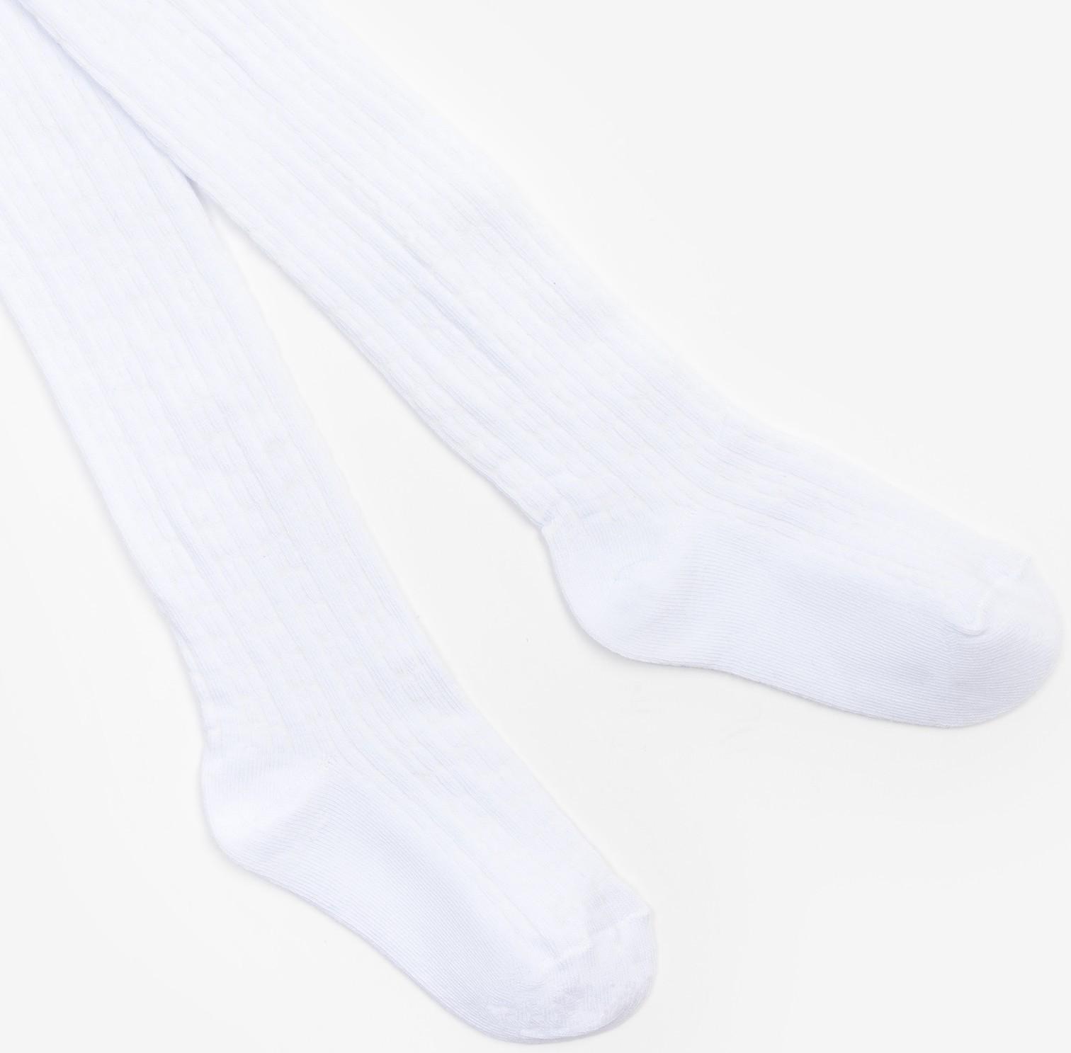 Колготки детские, цвет белый, рост 104-110 см