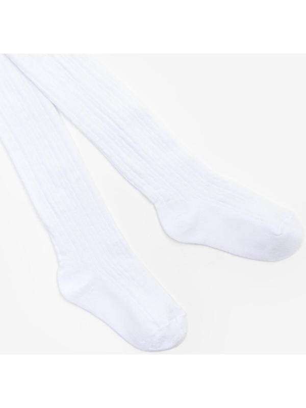 Колготки детские, цвет белый, рост 104-110 см