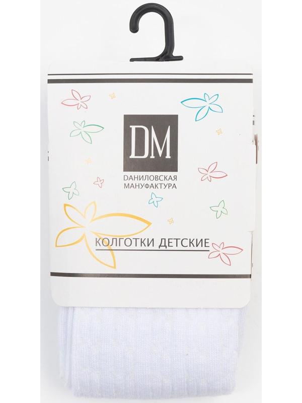 Колготки детские, цвет белый, рост 104-110 см
