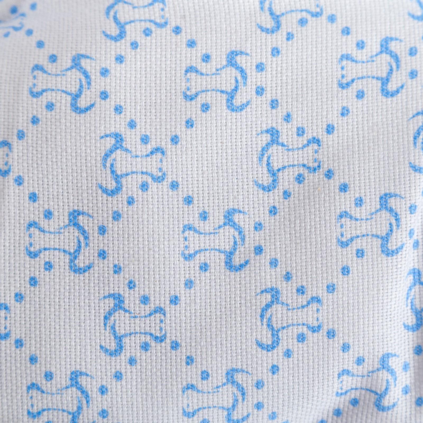 Подушка на стул бык Гуч голубой 40х40см, рогожка, 150 г/м2, холлофайбер