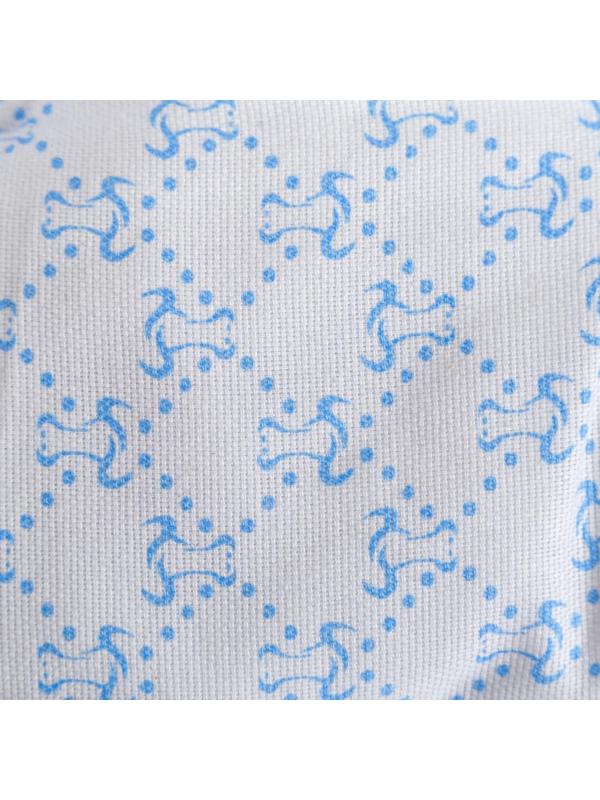 Подушка на стул бык Гуч голубой 40х40см, рогожка, 150 г/м2, холлофайбер