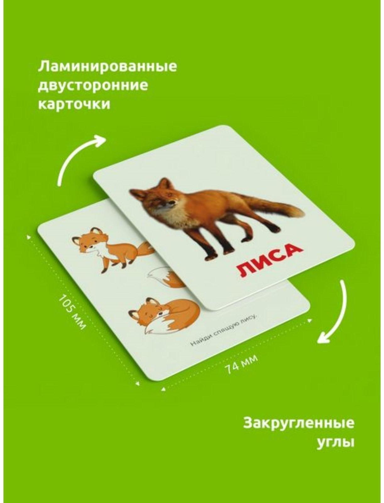 Головоломка «Развивающие карточки. Лесные животные»